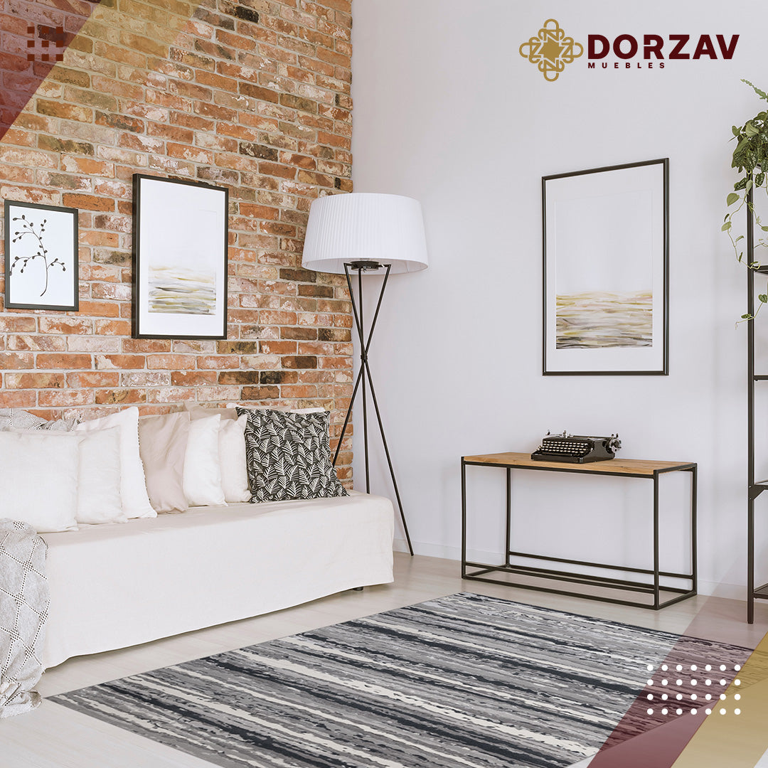 Tapete Decorativo Jasmine U5015 Gris / Oro – Abstracto · Interior