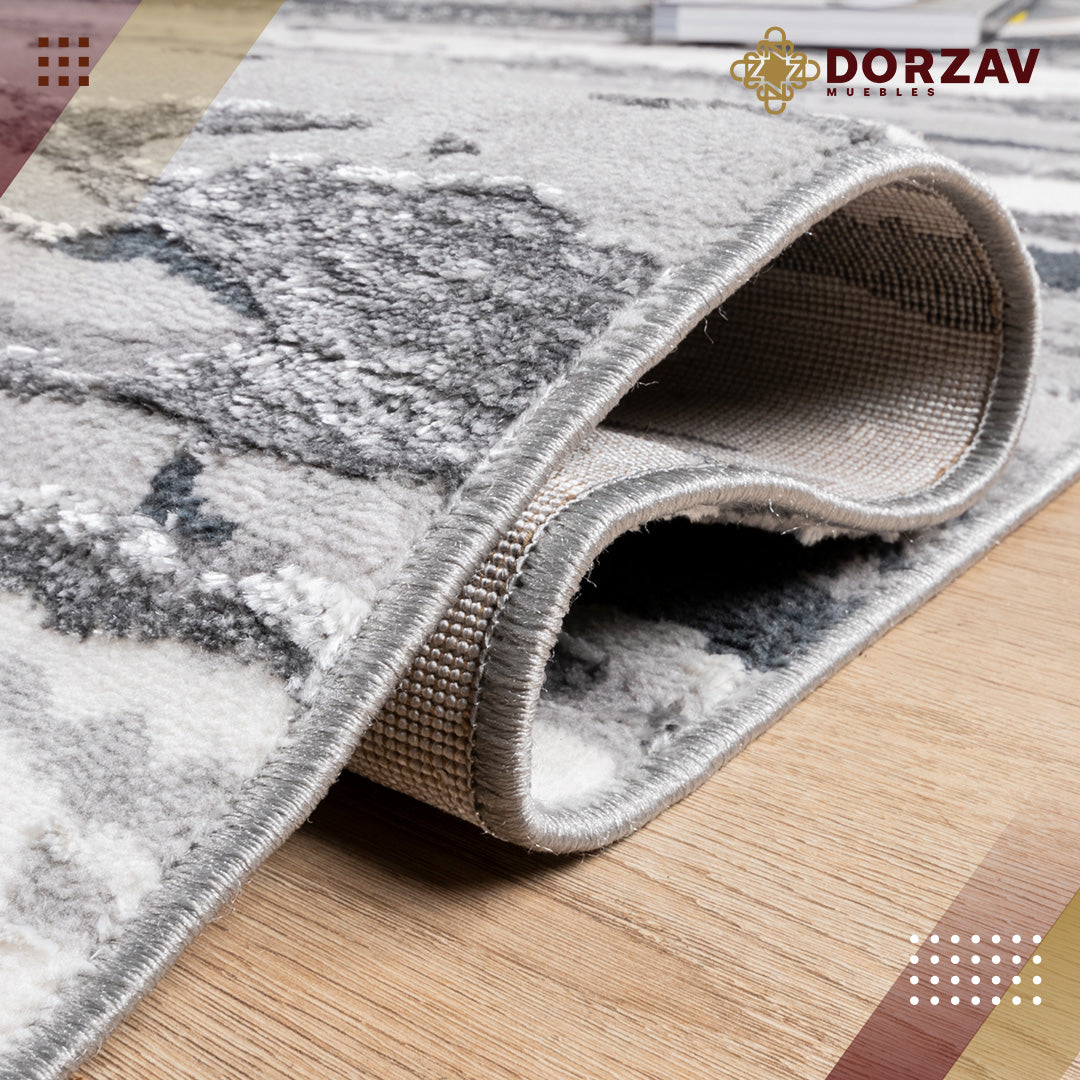 Tapete Decorativo Jasmine U5015 Gris / Oro – Abstracto · Interior
