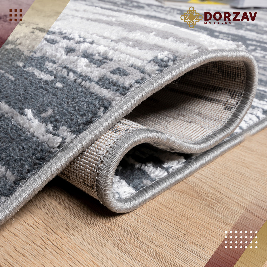 Tapete Decorativo Jasmine U5016 Gris / Negro – Abstracto · Interior