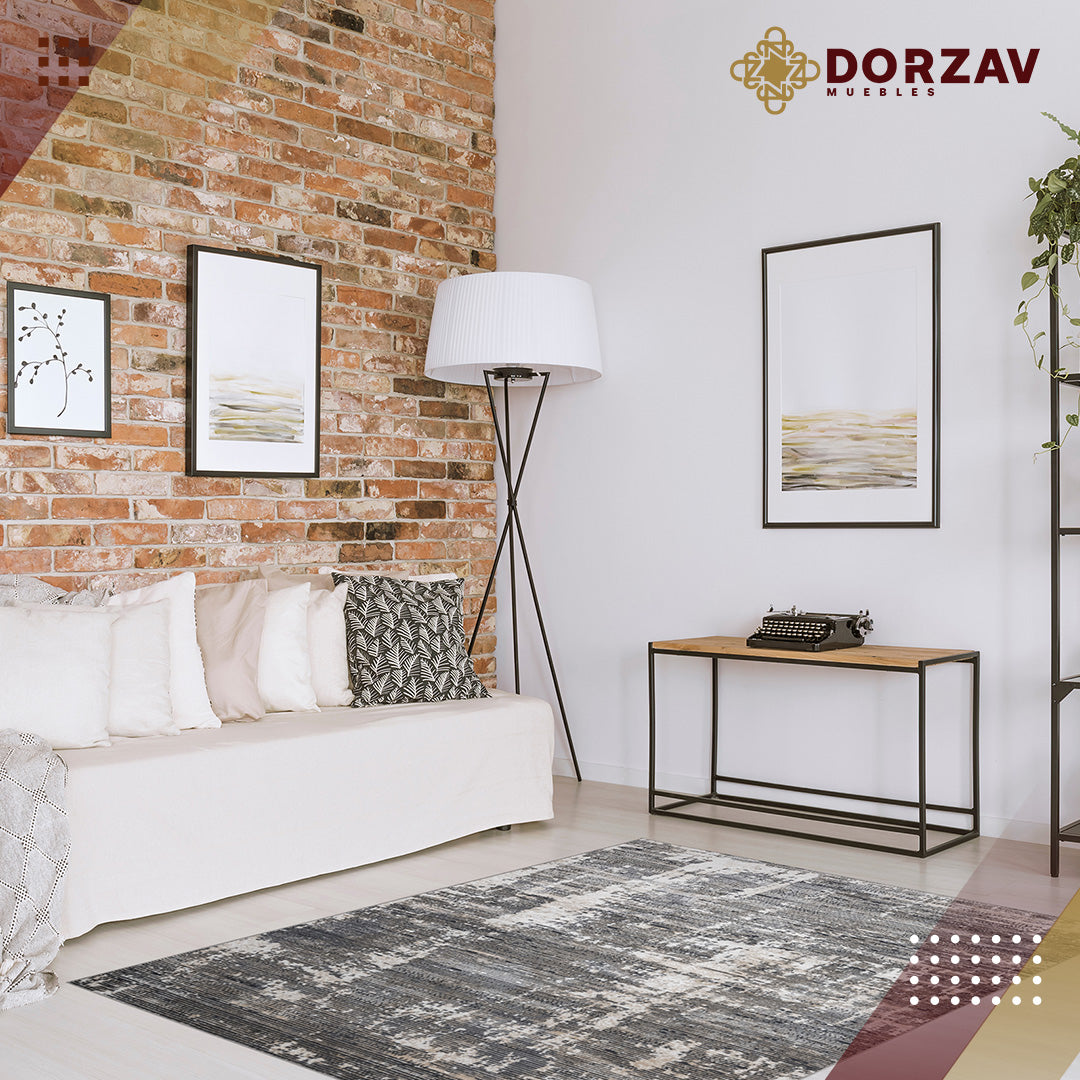 Tapete Decorativo Jasmine U5017 Gris / Negro – Abstracto · Interior