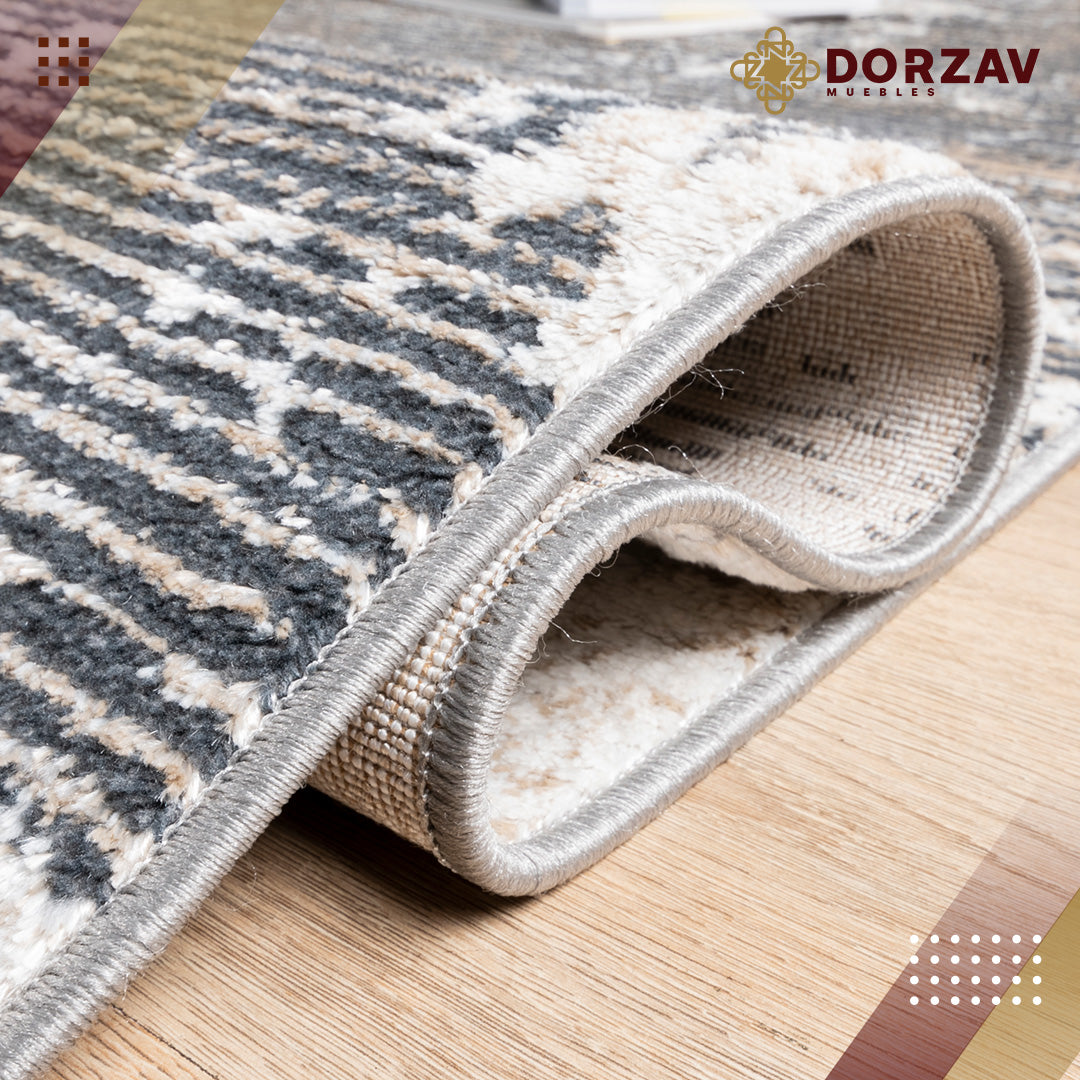Tapete Decorativo Jasmine U5017 Gris / Negro – Abstracto · Interior