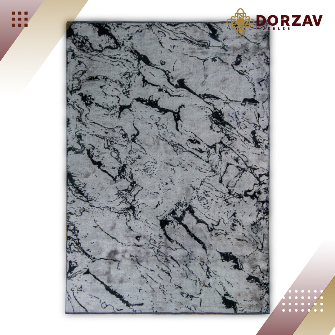 Tapete Decorativo Kabala T8010 Gris / Azul – Abstracto · Interior