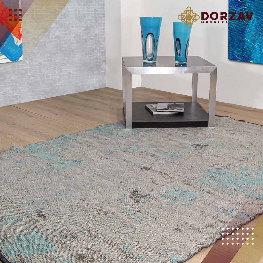 Tapete Decorativo Kabala T8013 Azu / Gris – Abstracto · Interior