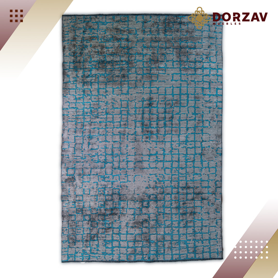 Tapete Decorativo Kabala T8014 Gris / Plata – Geométrico · Interior