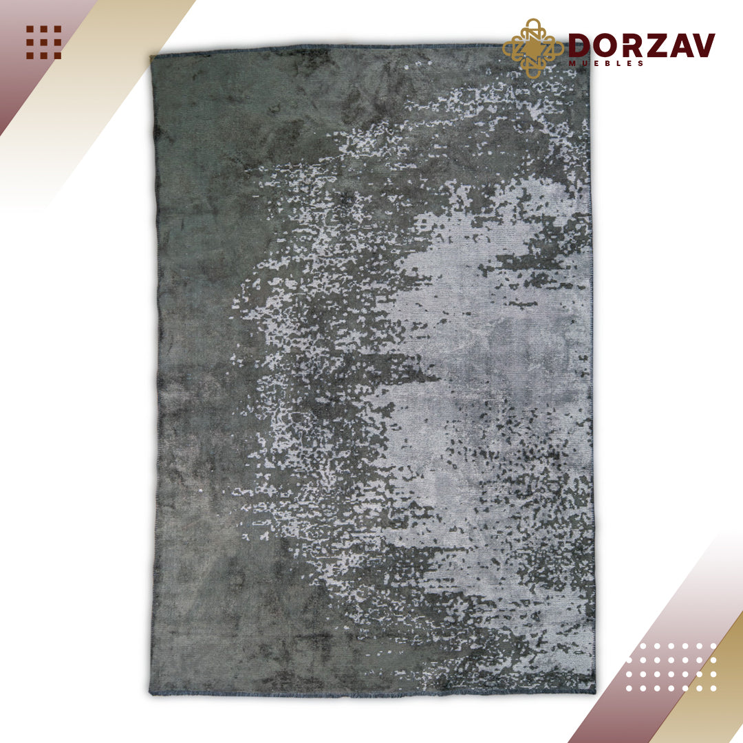 Tapete Decorativo Kabala T8015 Gris / Verde – Abstracto · Interior