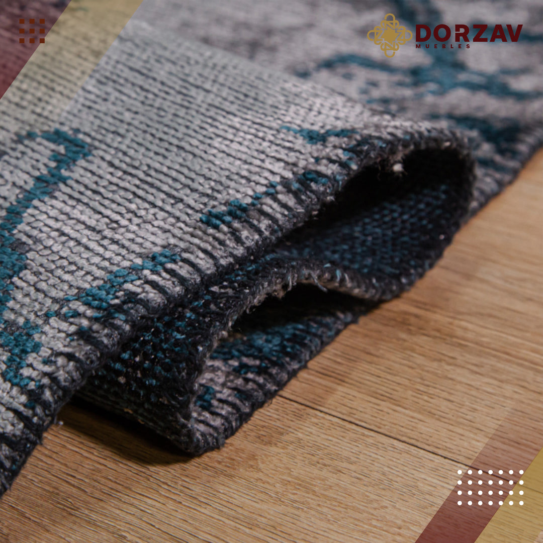 Tapete Decorativo Kabala T8017 Gris / Oro – Abstracto · Interior