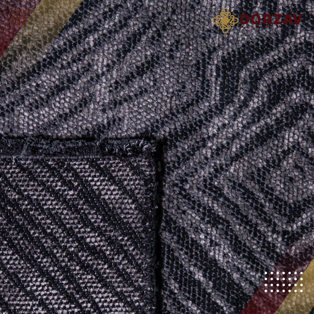 Tapete Decorativo Kabala T8020 Gris / Negro – Geométrico · Interior