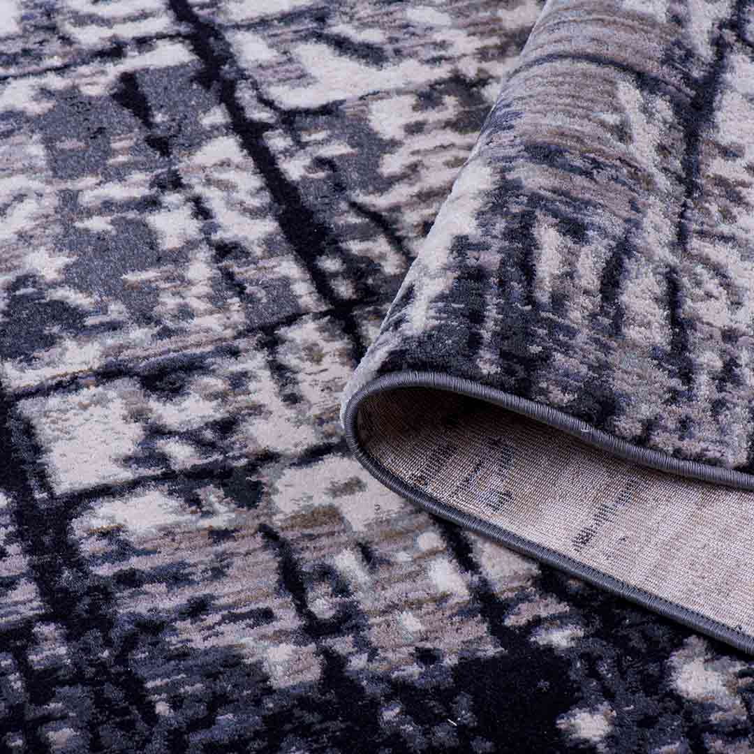 Tapete Decorativo Kale 1026C Negro / Beige – Abstracto · Interior