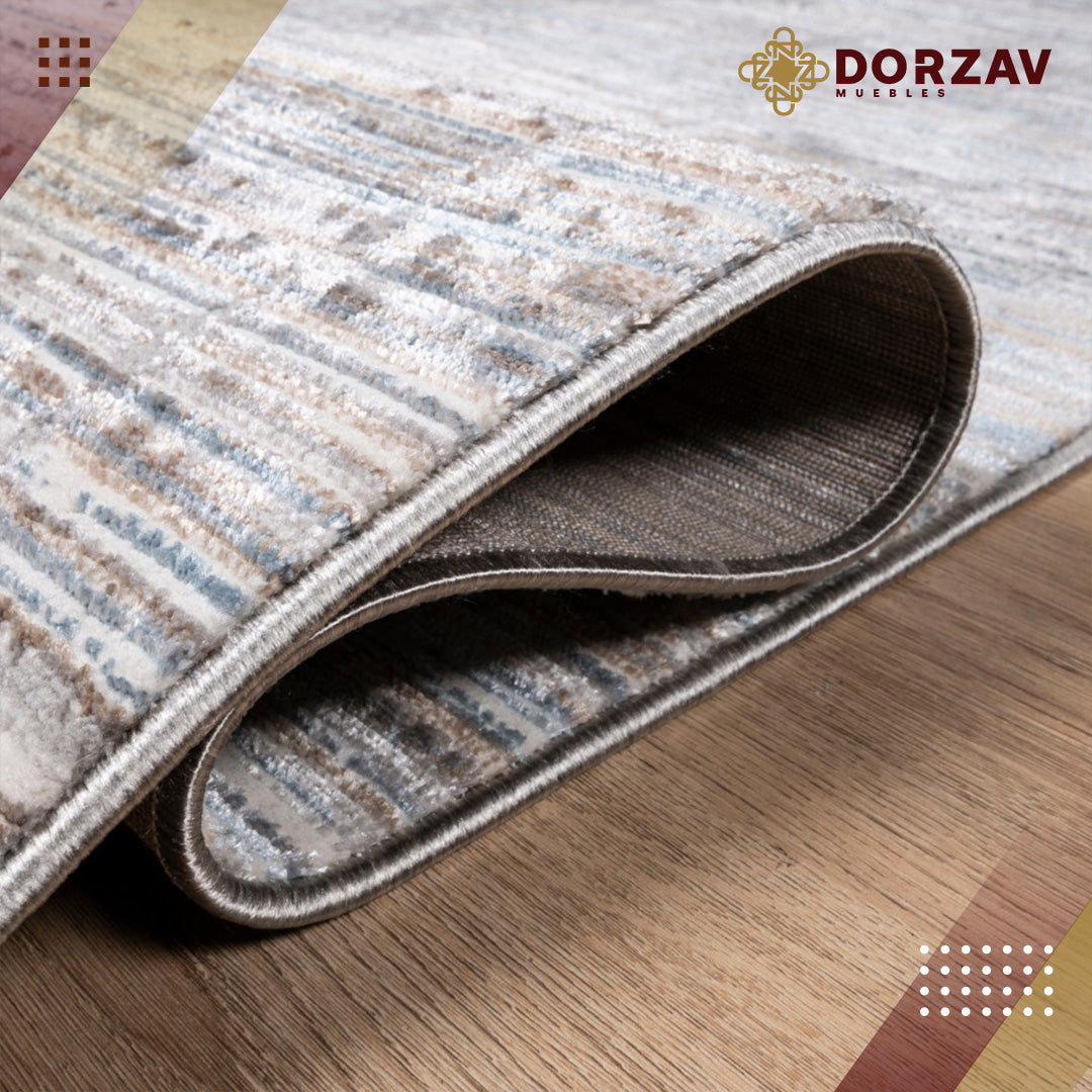 Tapete Decorativo Kestel T2220 Crema / Gris – Abstracto · Interior