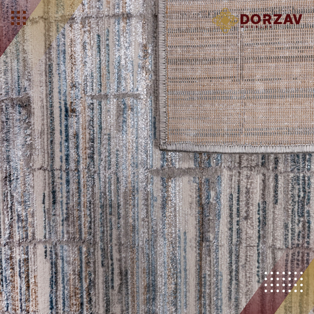 Tapete Decorativo Kestel T2220 Crema / Gris – Abstracto · Interior