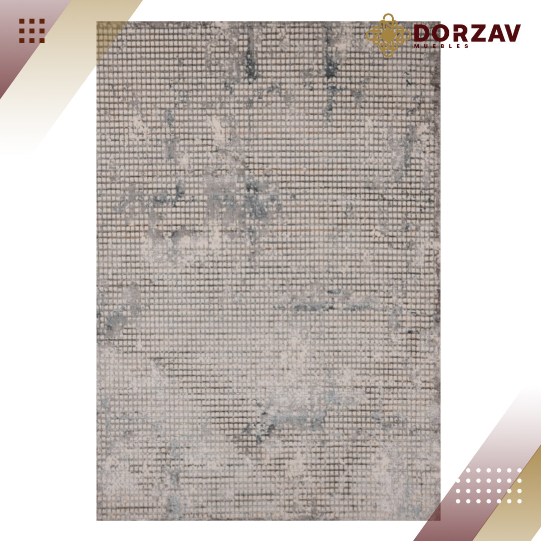 Tapete Decorativo Kestel T2222 Gris / Azul – Abstracto · Interior