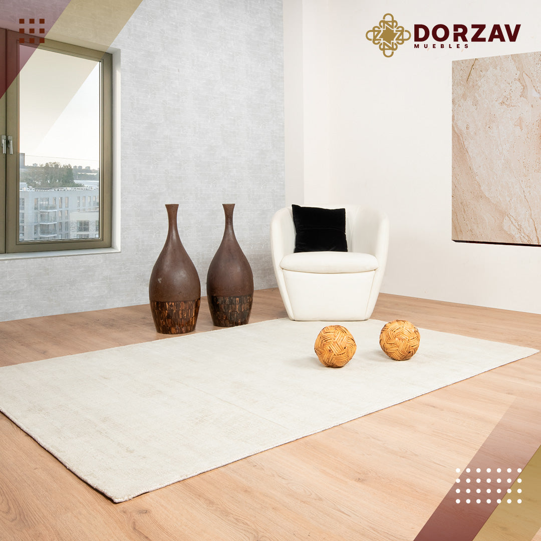 Tapete Decorativo Kiara D3019 Crema / Gris – Sólido · Interior