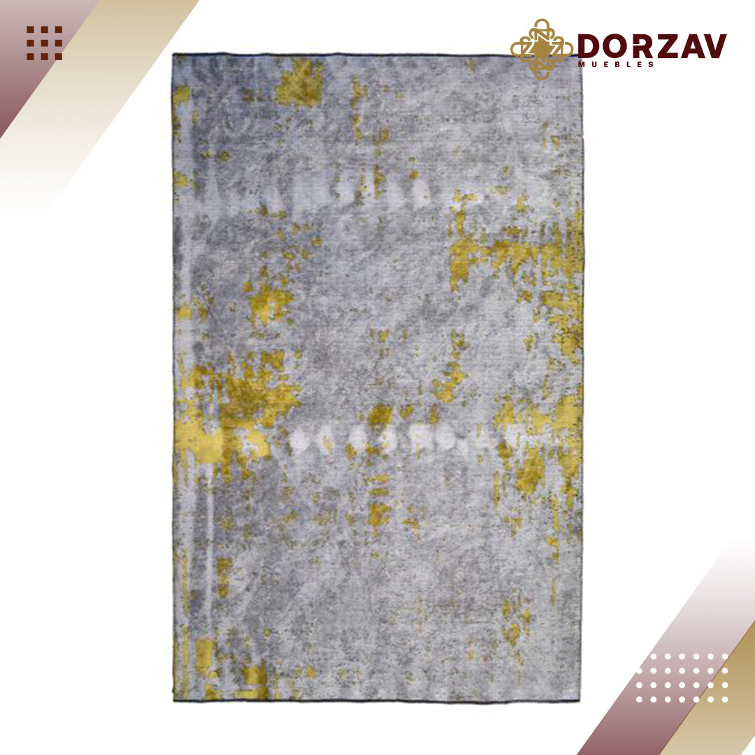 Tapete Decorativo Kabala T8001 Gris / Azul – Abstracto · Interior