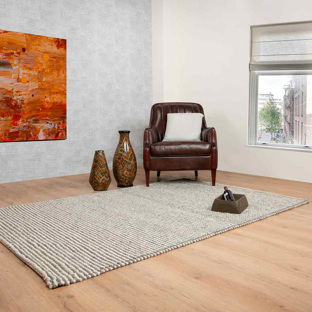 Tapete Decorativo Latur N8004 Gris / Marfil – Natural · Interior