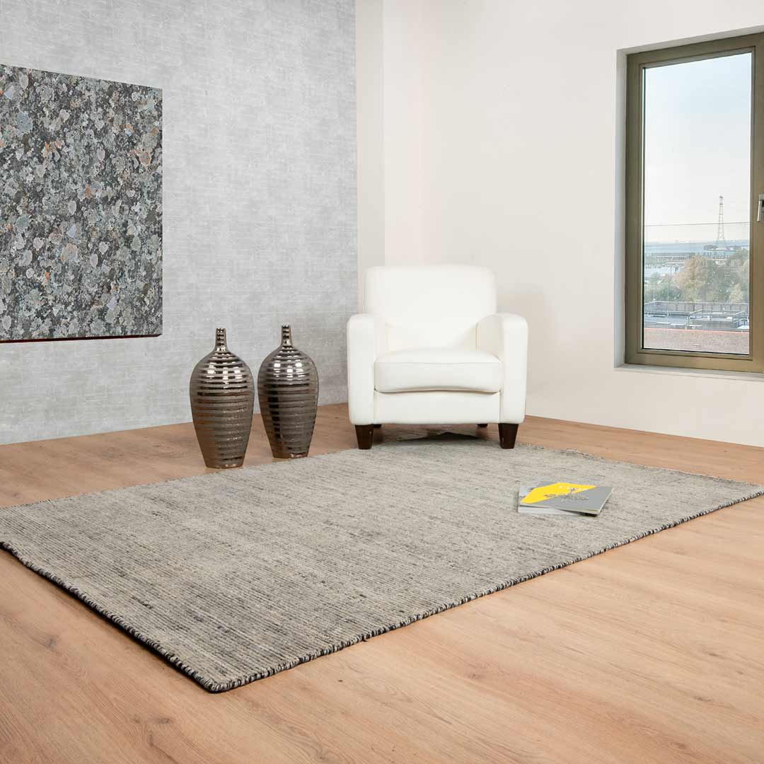 Tapete Decorativo Malda N8014 Gris / Gris – Contemporáneo · Interior