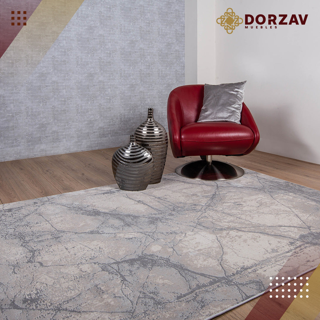 Tapete Decorativo Mardin T4015 Gris / Gris – Abstracto · Interior