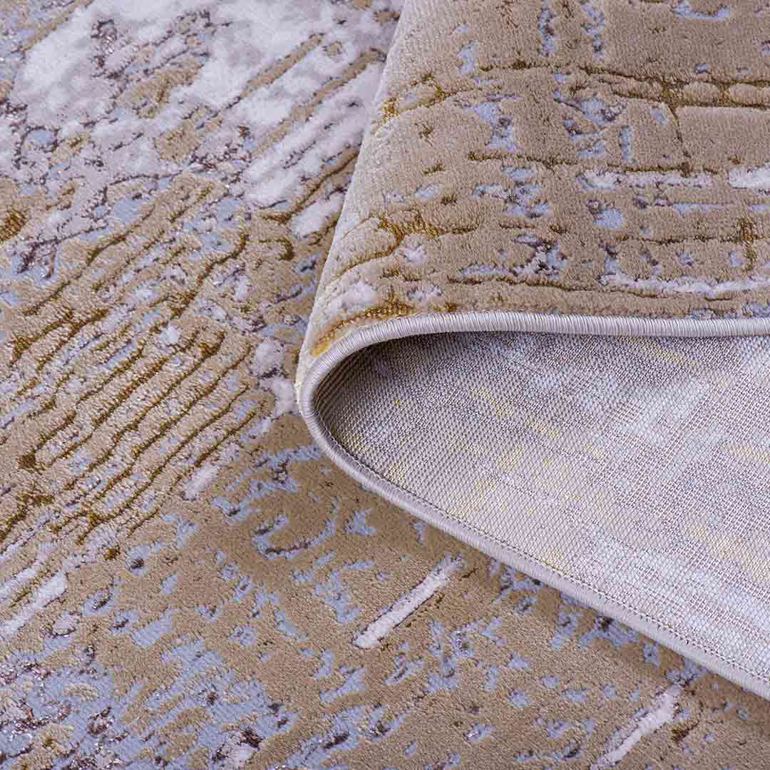 Tapete Decorativo Nela 1019C Dorado – Abstracto · Interior