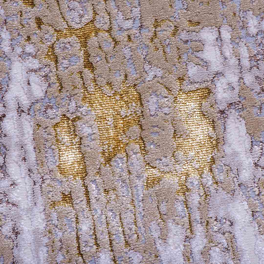 Tapete Decorativo Nela 1019C Dorado – Abstracto · Interior