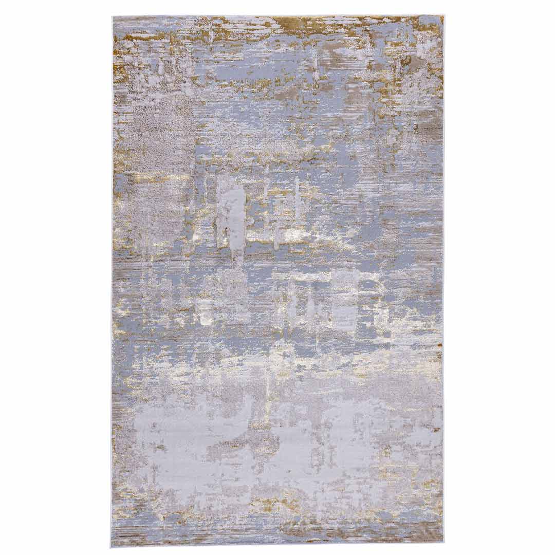 Tapete Decorativo Nela 1001C Dorado / Plata – Abstracto · Interior