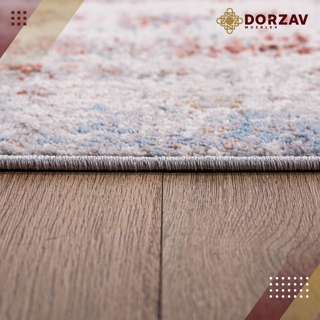 Tapete Decorativo Nida U2015 Azul / Crema – Abstracto · Interior