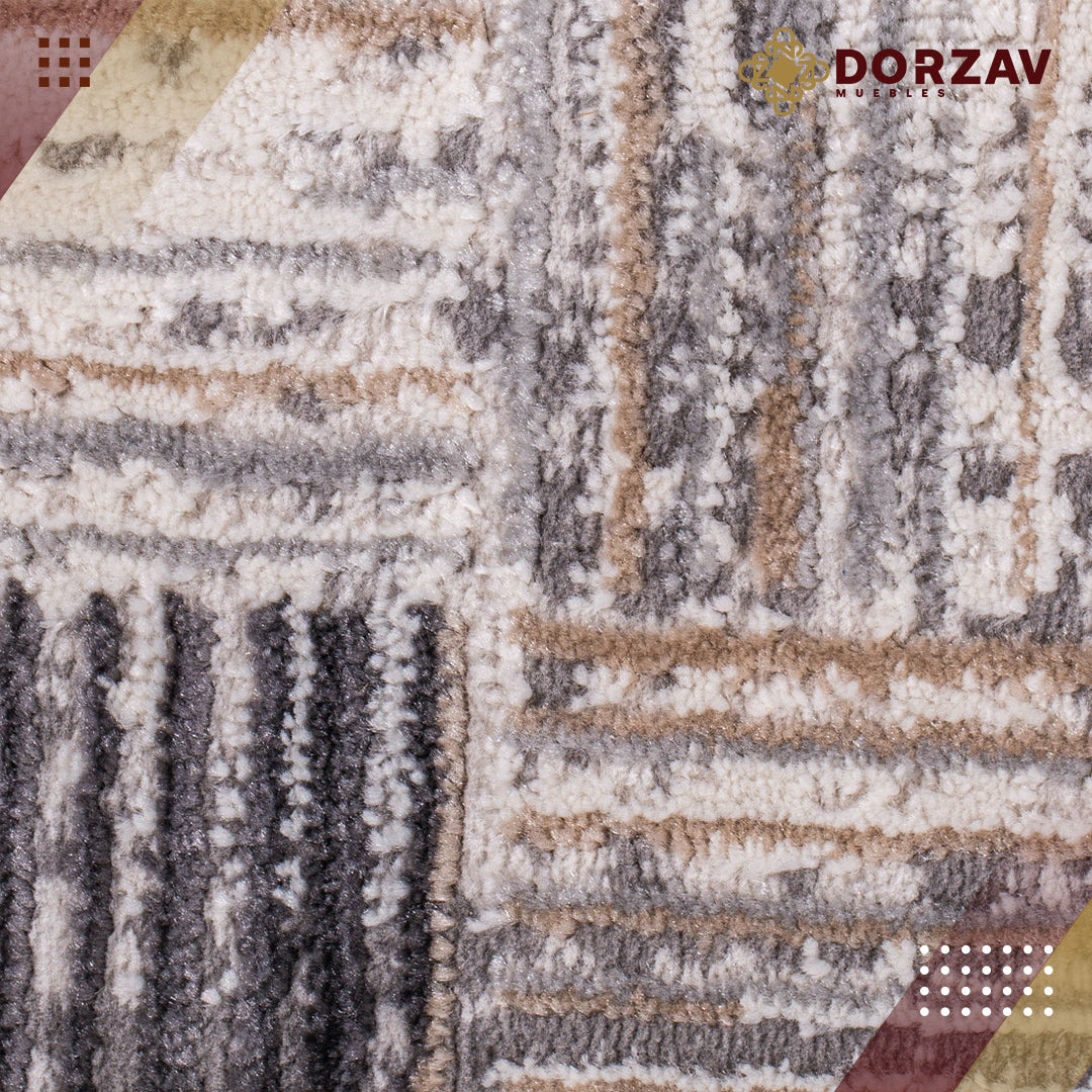Tapete Decorativo Nida U2016 Gris / Gris – Geométrico · Interior
