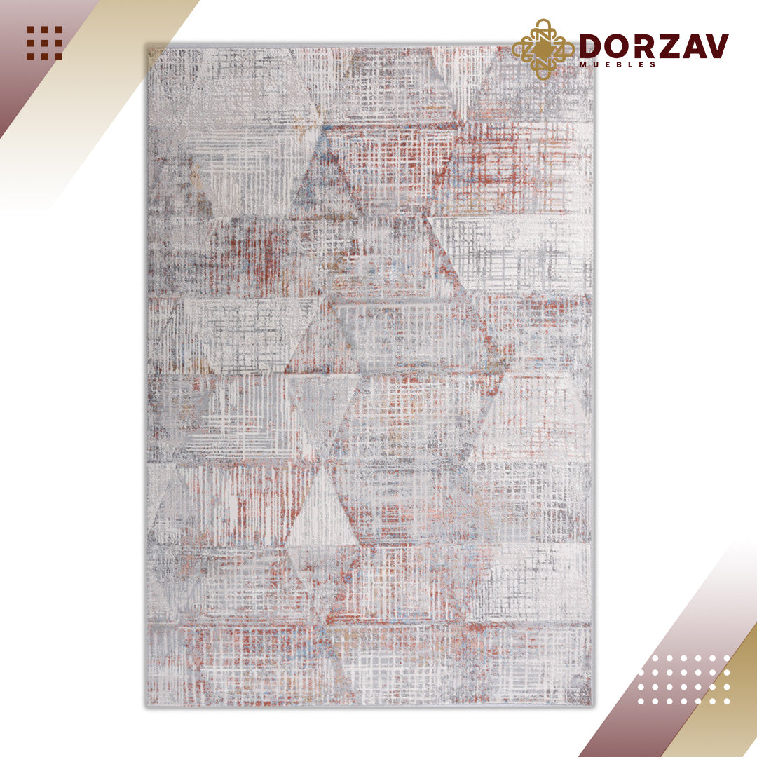 Tapete Decorativo Nida U2014 Azul / Crema – Abstracto · Interior