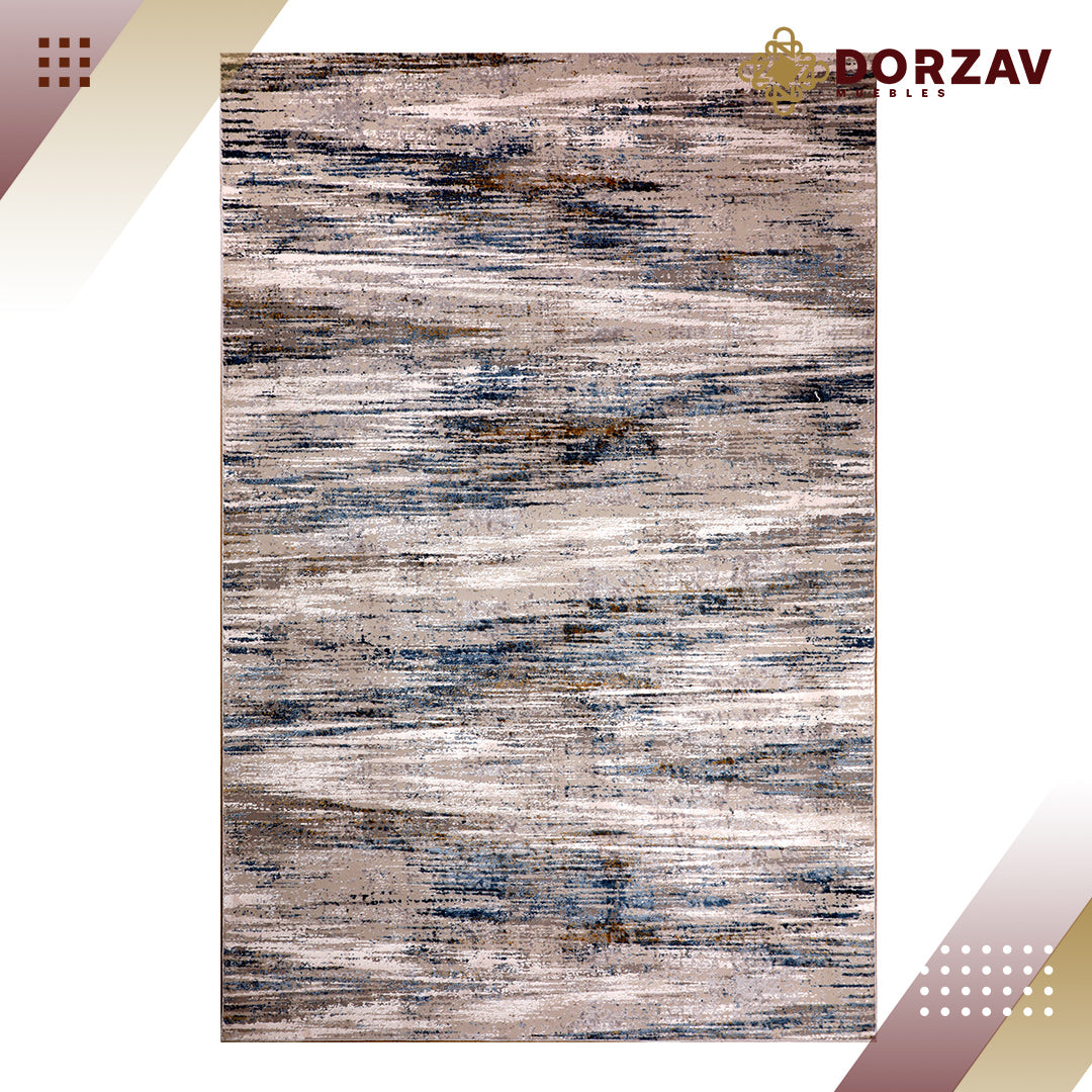 Tapete Decorativo Rennes U2007 Azul / Crema – Abstracto · Interior