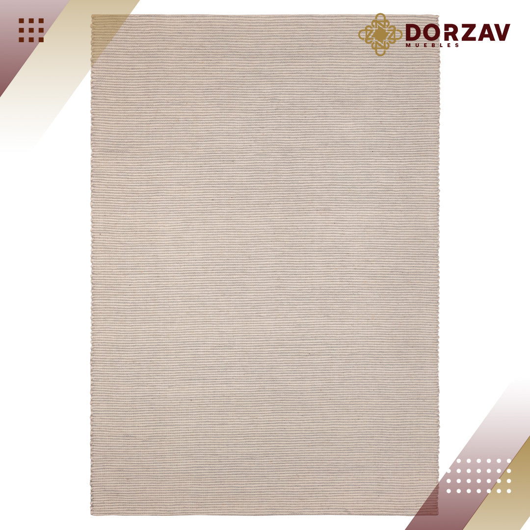 Tapete Decorativo Saira D1004 Marfil / Plata – Natural · Interior