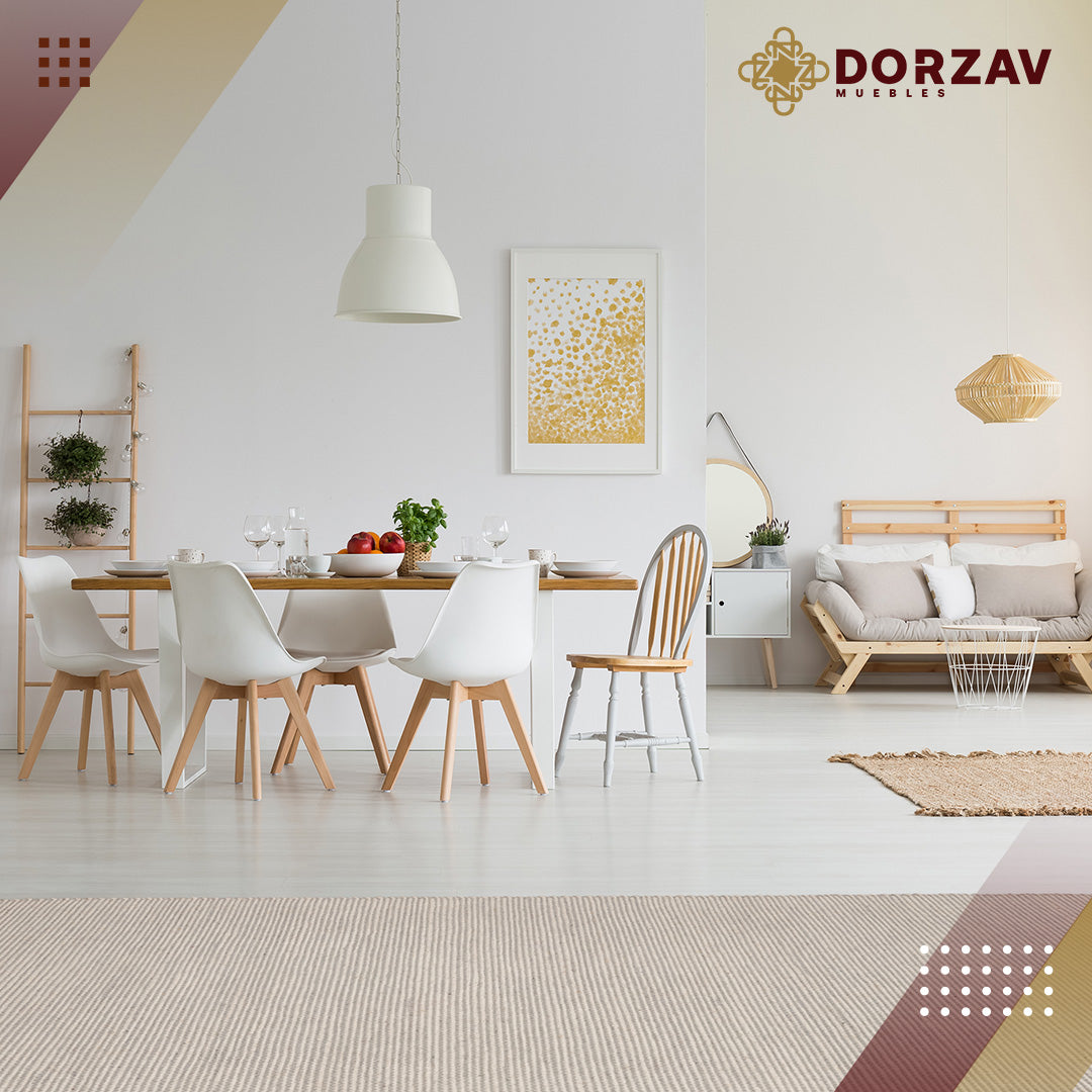 Tapete Decorativo Saira D1004 Marfil / Plata – Natural · Interior