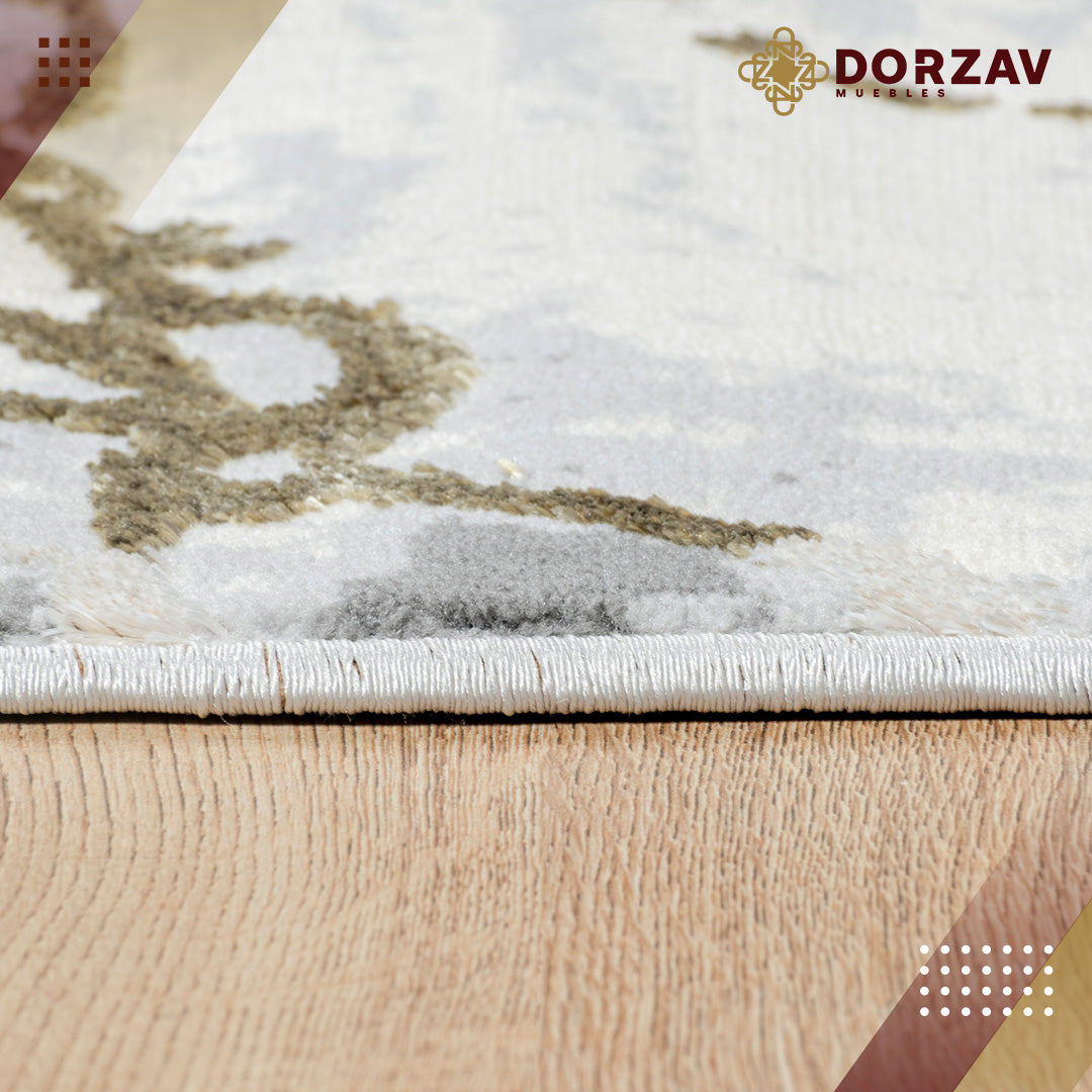 Tapete Decorativo Salim T4046 Gris / Oro – Abstracto · Interior