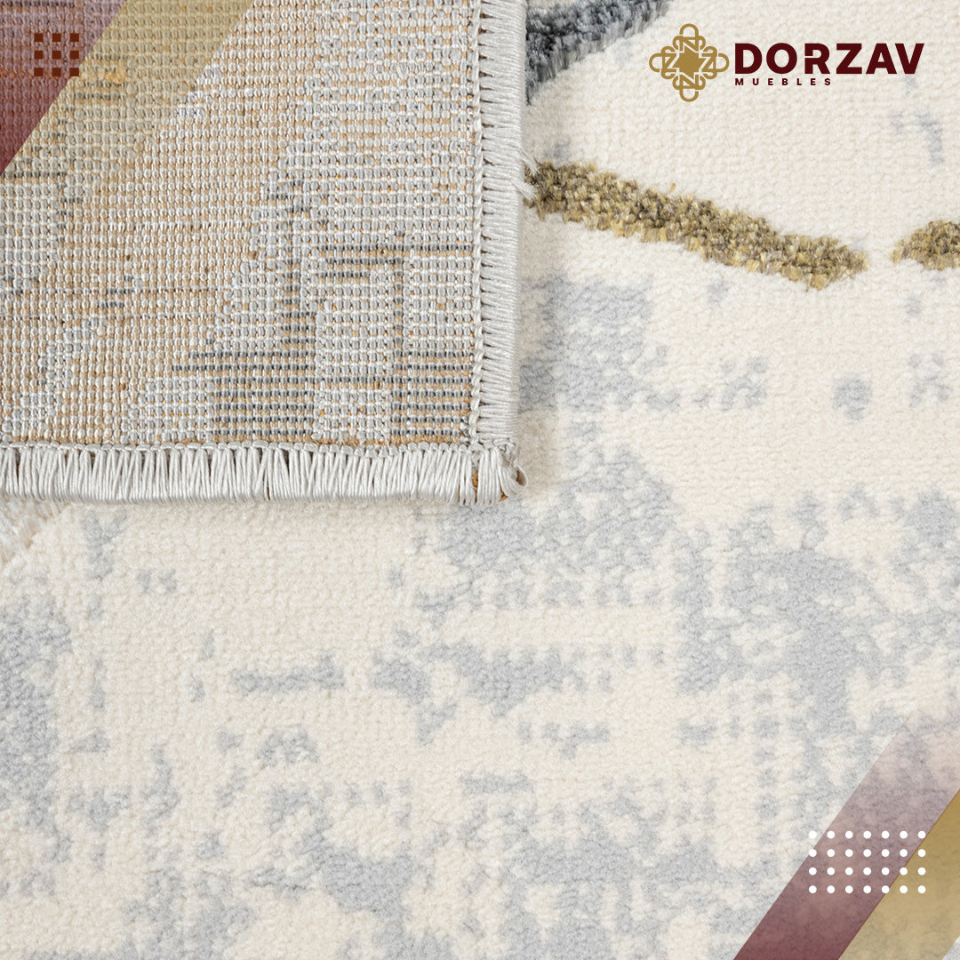 Tapete Decorativo Salim T4046 Gris / Oro – Abstracto · Interior