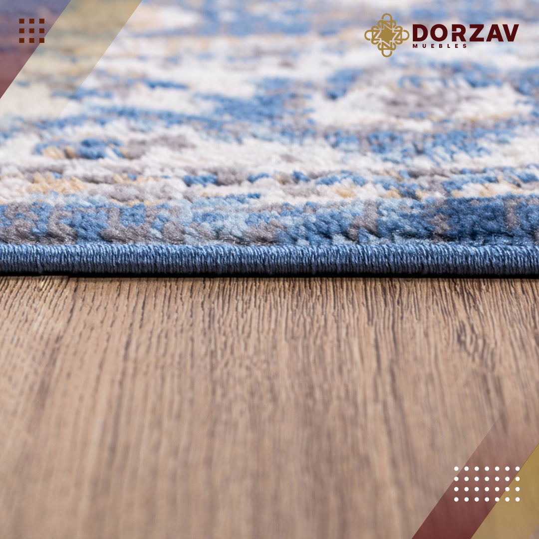 Tapete Decorativo Samara U2026 Azul / Crema – Clásico · Interior