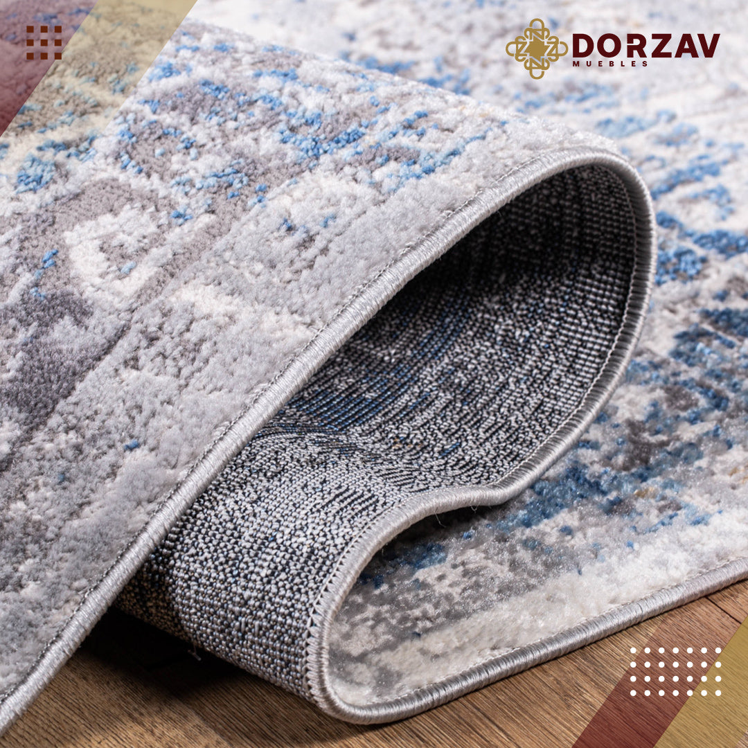 Tapete Decorativo Samara U2027 Azul / Crema – Clásico · Interior