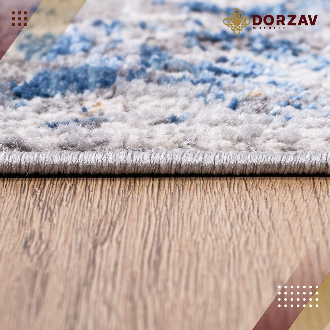 Tapete Decorativo Samara U2027 Azul / Crema – Clásico · Interior