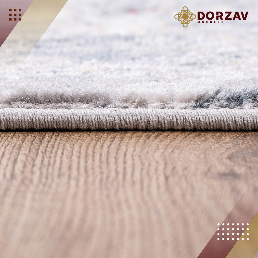 Tapete Decorativo Savona U3001 Gris / Azul – Abstracto · Interior