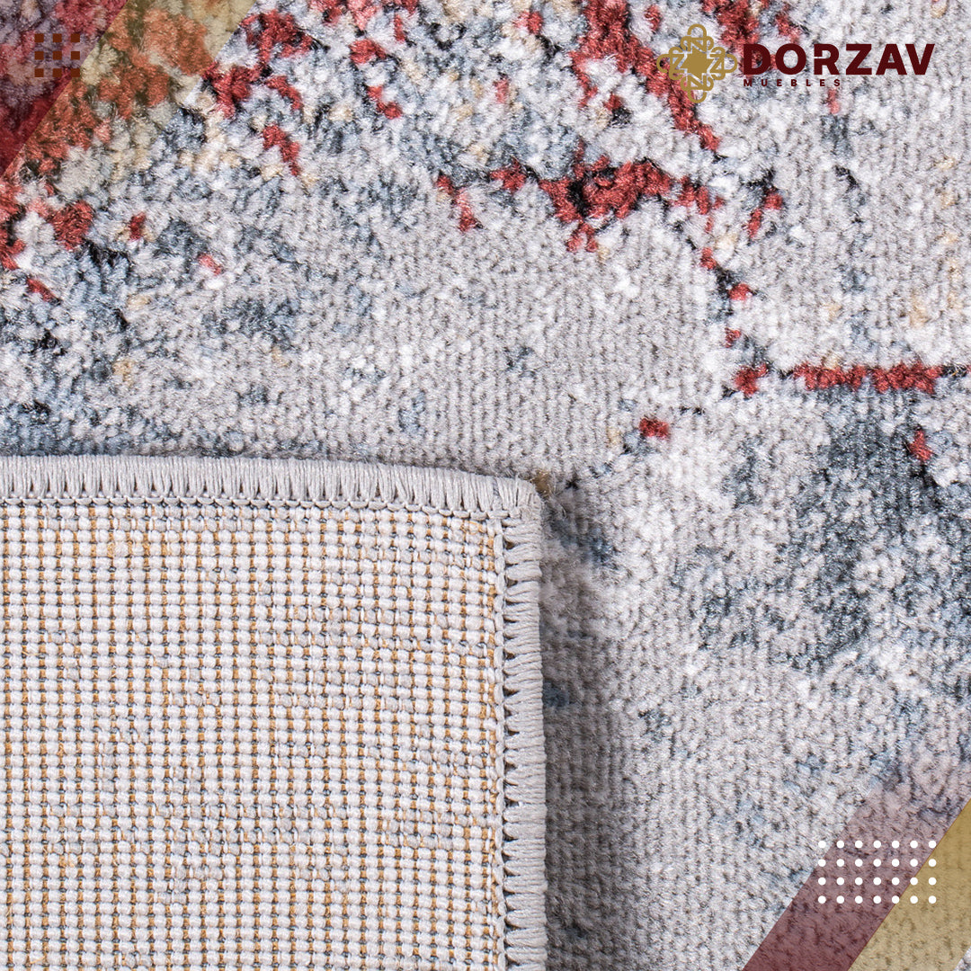 Tapete Decorativo Savona U3001 Gris / Azul – Abstracto · Interior