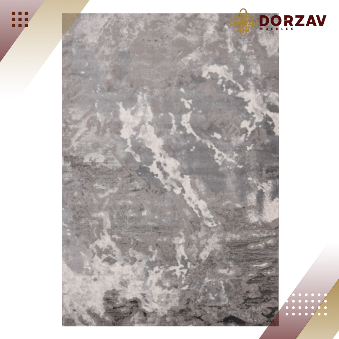 Tapete Decorativo Samira U5005 Gris / Plata – Abstracto · Interior