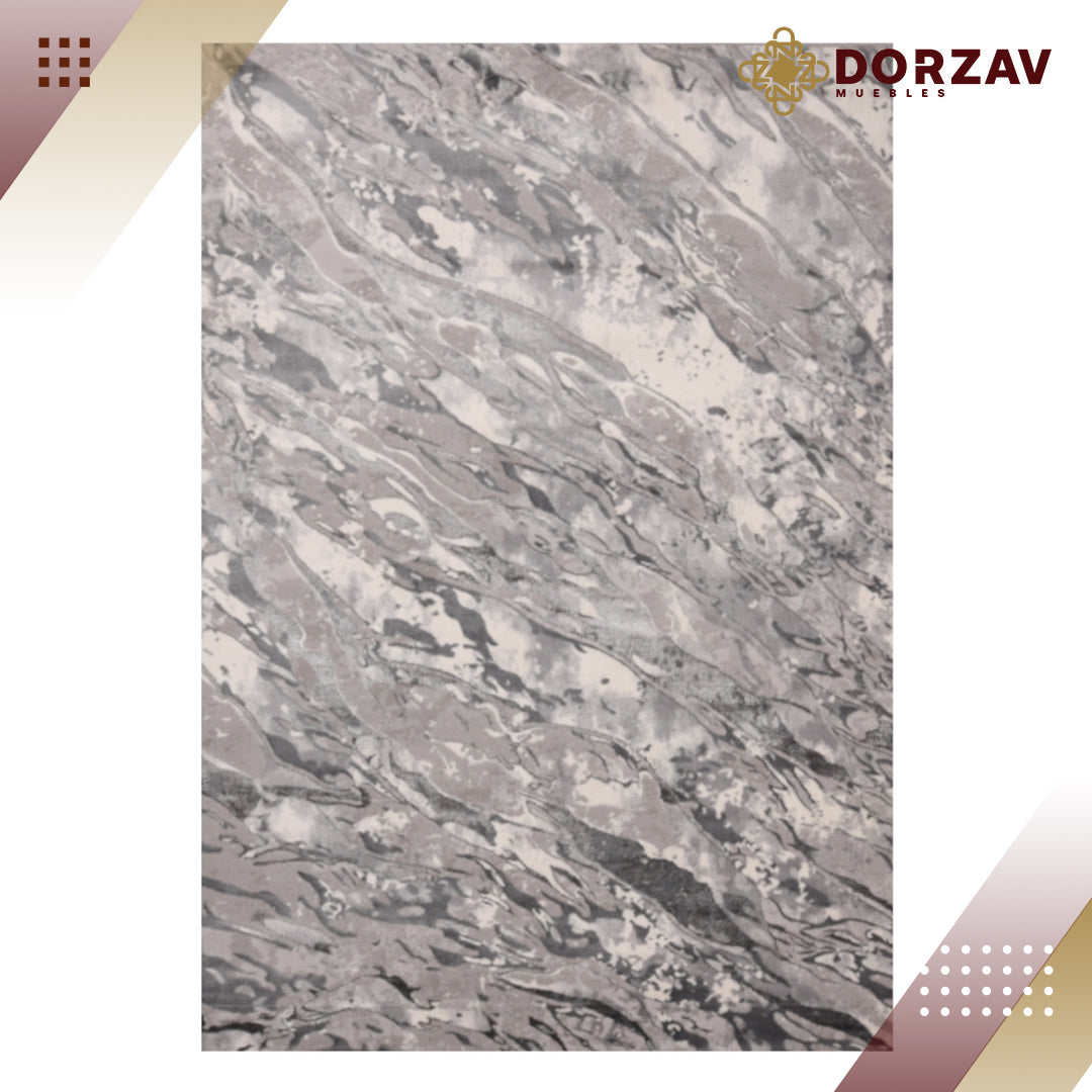 Tapete Decorativo Samira U5006 Gris / Plata – Abstracto · Interior