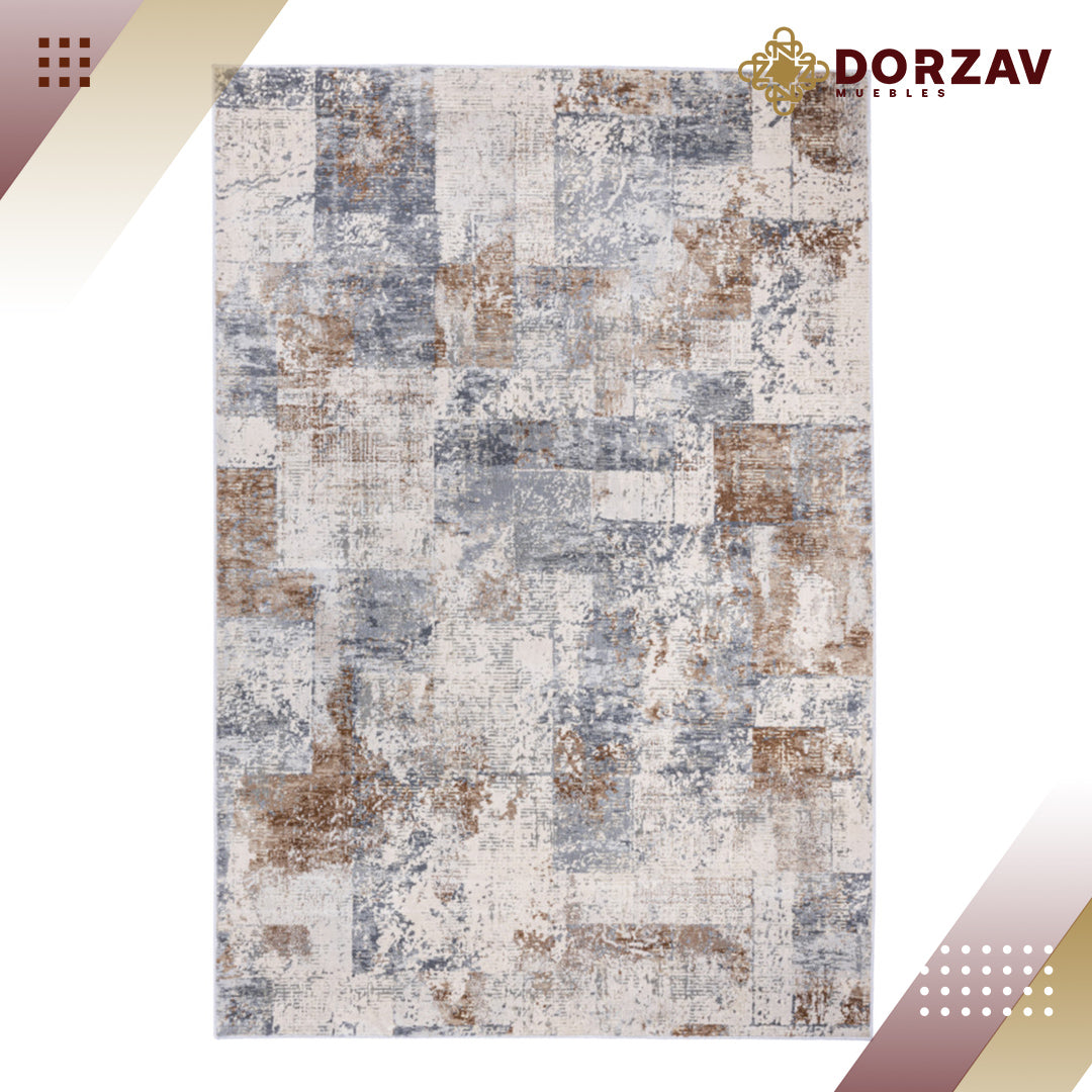 Tapete Decorativo Saray U4003 Gris / Oro – Abstracto · Interior