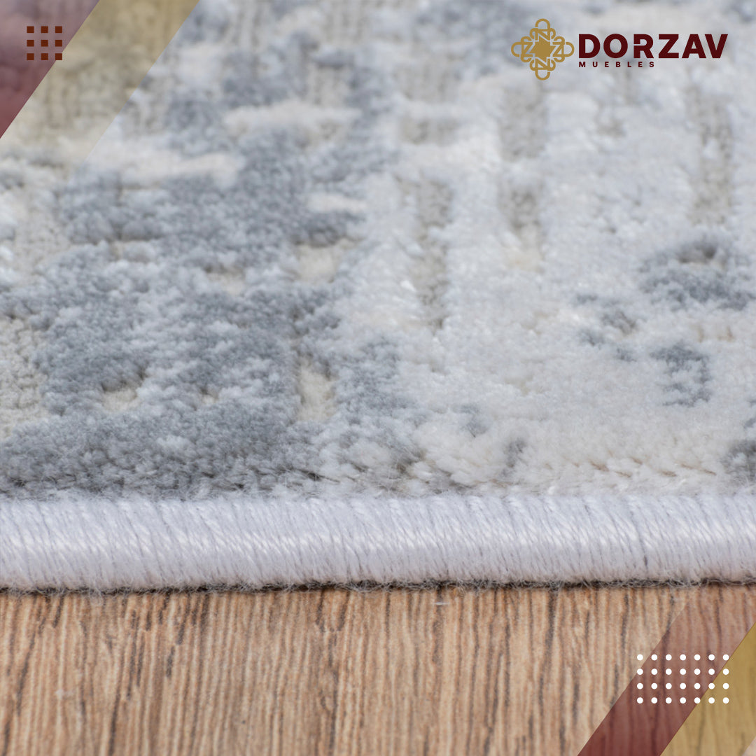 Tapete Decorativo Saray U4003 Gris / Oro – Abstracto · Interior