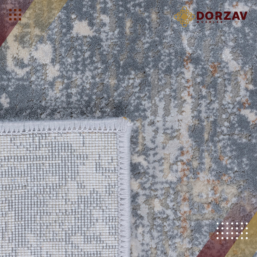 Tapete Decorativo Saray U4003 Gris / Oro – Abstracto · Interior