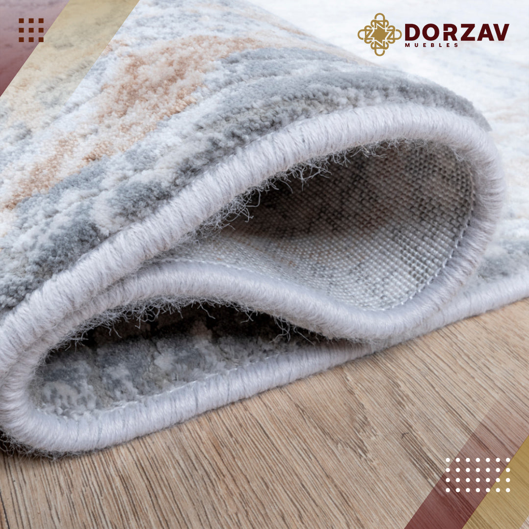Tapete Decorativo Saray U4004 Gris / Oro – Abstracto · Interior