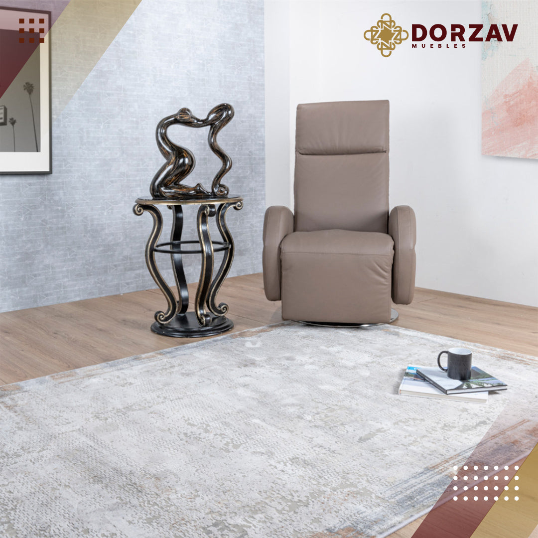 Tapete Decorativo Saray U4005 Gris / Oro – Abstracto · Interior