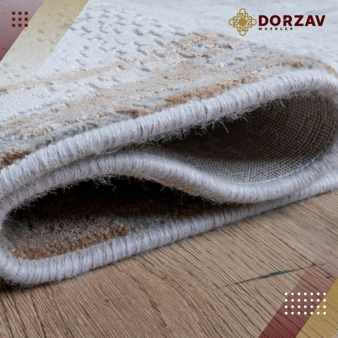 Tapete Decorativo Saray U4005 Gris / Oro – Abstracto · Interior