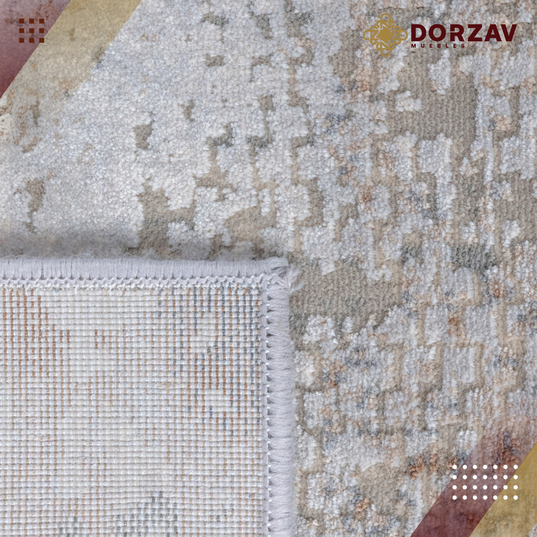 Tapete Decorativo Saray U4005 Gris / Oro – Abstracto · Interior
