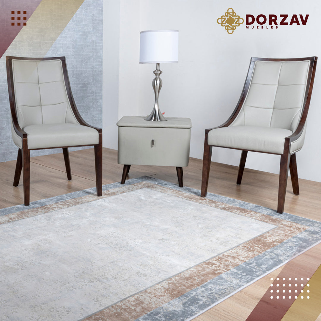 Tapete Decorativo Saray U4006 Gris / Oro – Clásico · Interior
