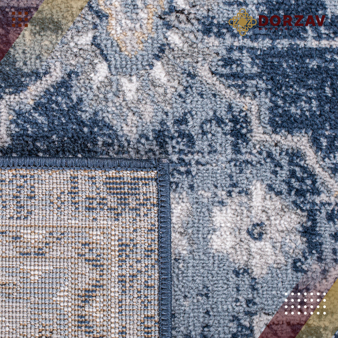 Tapete Decorativo Savona U3003 Gris / Azul – Clásico · Interior