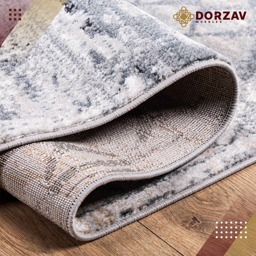 Tapete Decorativo Savona U3005 Gris / Crema – Geométrico · Interior
