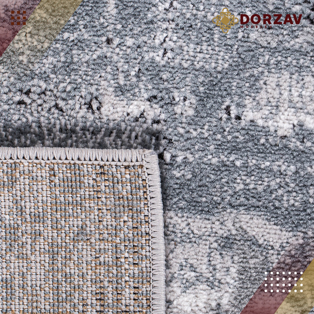 Tapete Decorativo Savona U3005 Gris / Crema – Geométrico · Interior
