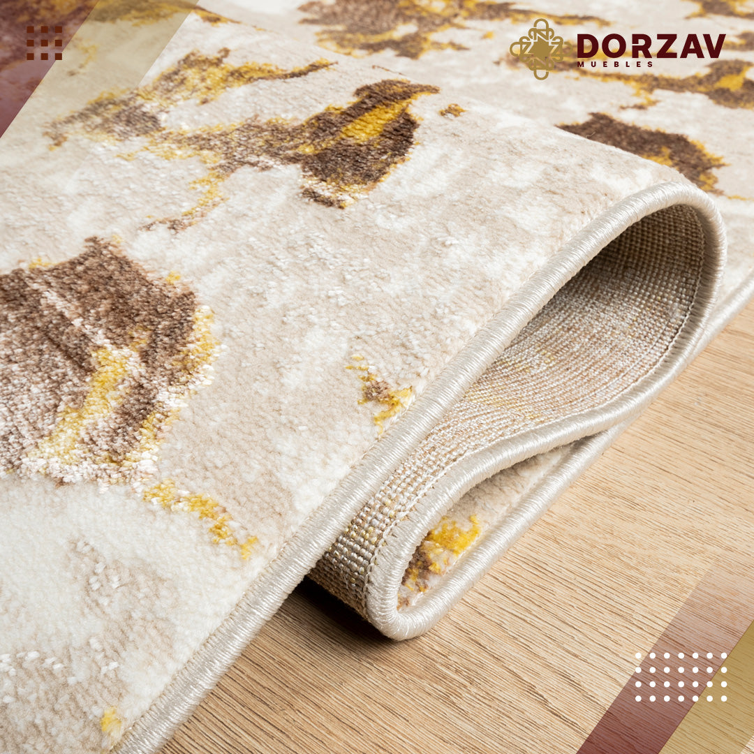 Tapete Decorativo Sibel U7002 Oro / Crema – Abstracto · Interior